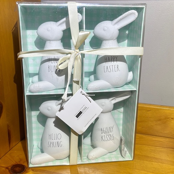 Rae Dunn Other - Rae dunn set of 4 bunny ornaments